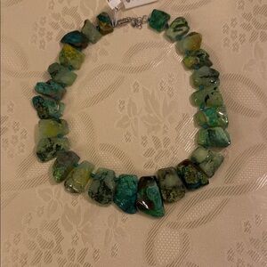 Chic Turquoise and Emerald Necklace